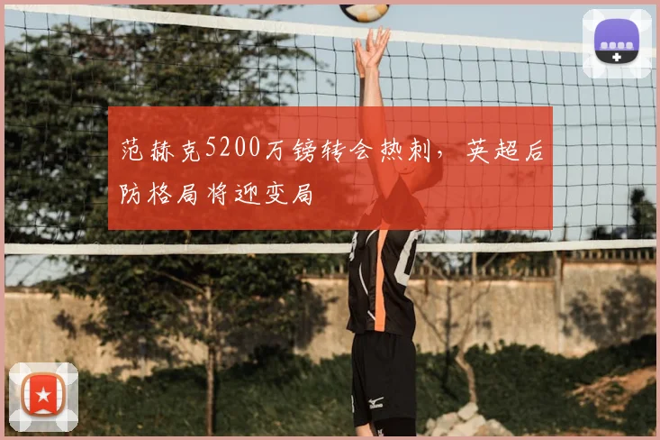 范赫克5200万镑转会热刺，英超后防格局将迎变局